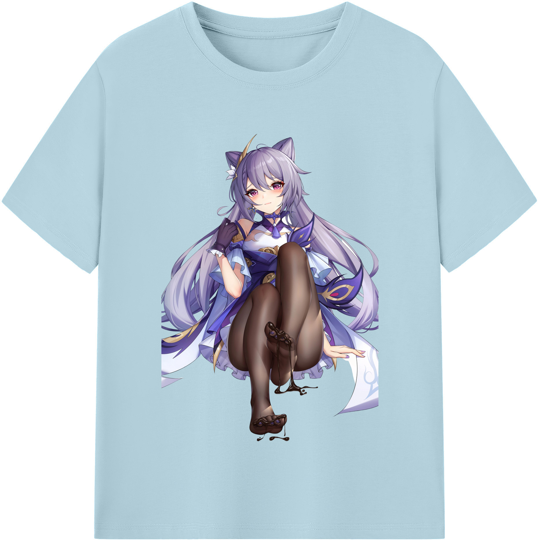 げんし神 刻晴 こくせい genshin Kokusei 綿100％半袖Tシャツ（フロントプリント）